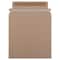 JAM Paper 6" x 6" Brown Kraft Flat Photo Mailer Peel & Seal Closure Envelopes, 6ct.